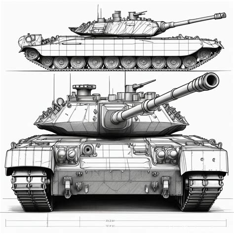 Tank Drawing Side View 的图像结果