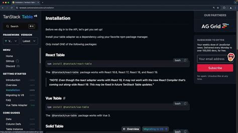 Image result for Tanstack Table Expanding Vue Guide
