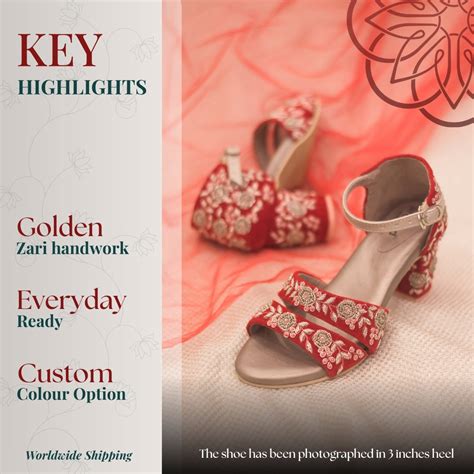 Gulshan Velvet Sandals | Premium Bridal Heels for Indian Brides ...