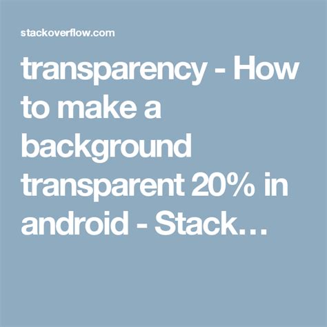 Image result for Transparent Background in Android Studio