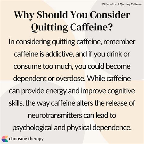 Benefits Of Quitting Coffee