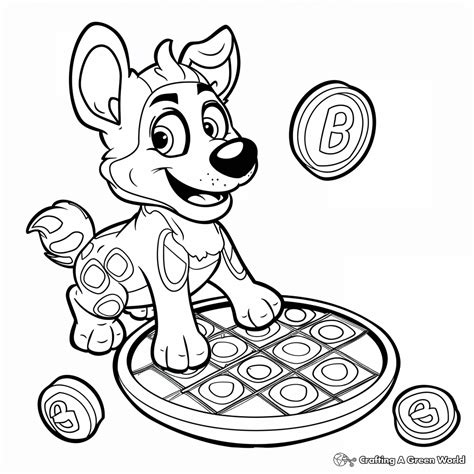 Bingo Coloring Page