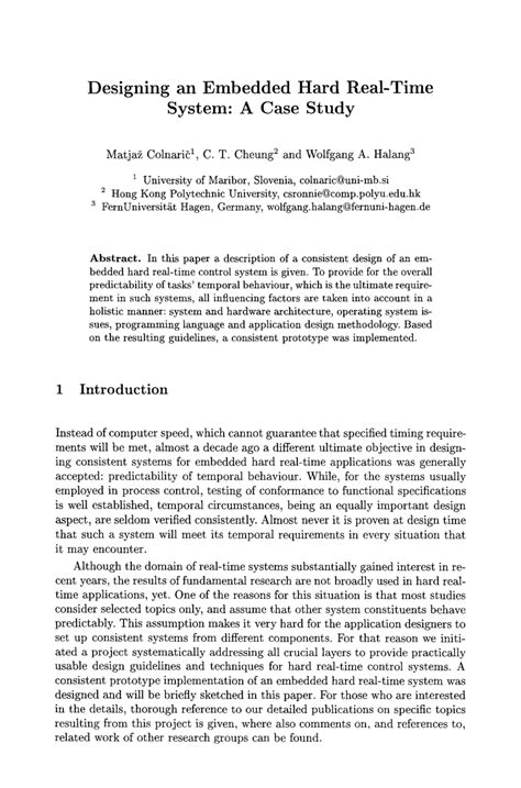 Image result for Example of Hard Real-Time Embedded System