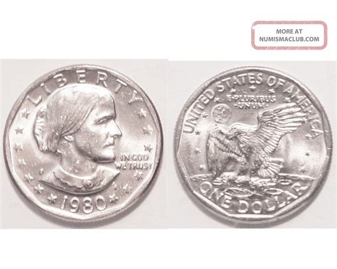 1980 - S $1 Susan B. Anthony Dollar Us Coin