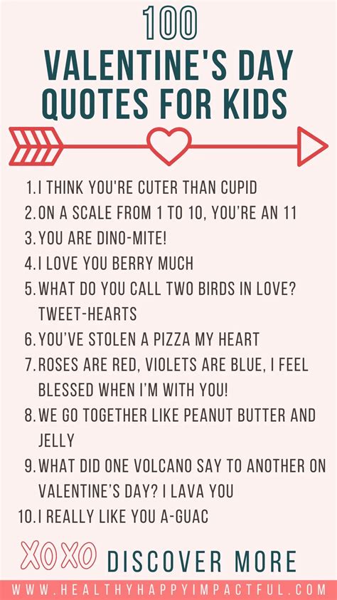 100 Fun Valentine's Day Quotes For Kids (Sweet & Funny!)