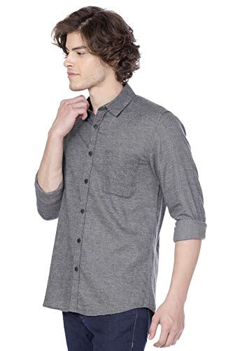 Buy VOI Jeans Mens Slim Fit Solid Shirt at Amazon.in