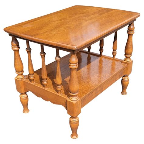 Early American Spindle Side Table at 1stDibs