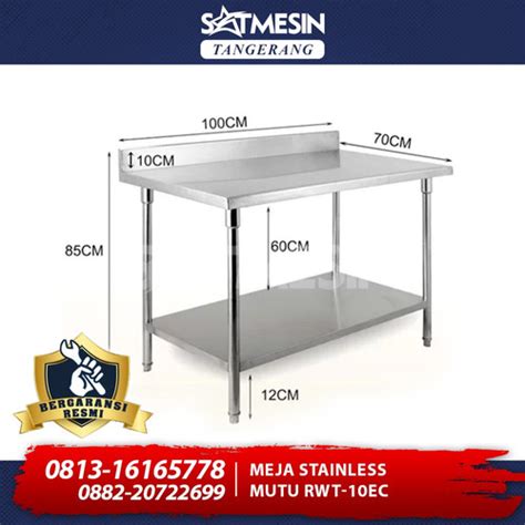 Jual Meja SS With Backsplash 1 Meter MUTU RWT 10EC - Kota Tangerang ...