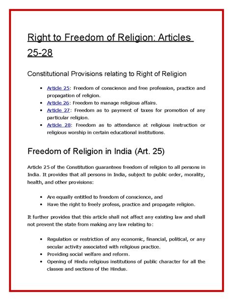 Right to Freedom of Religion 25-28 - Right to Freedom of Religion ...