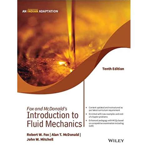 Fox and McDonald's Introduction to Fluid Mechanics, 10ed (An Indian ...