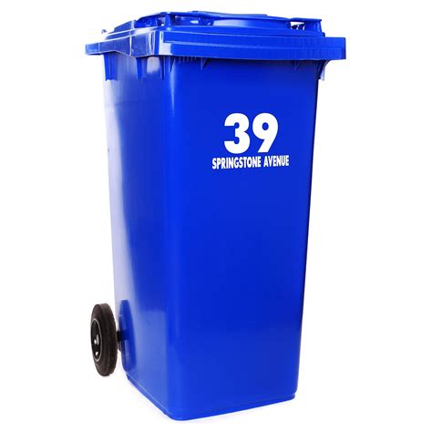 Buy x3 or x6 Sets of Personalised Wheelie Bin Stickers for Wheelie Bins ...