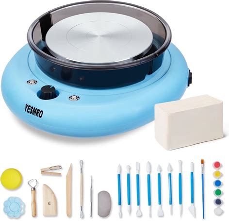 Amazon.com: Portable Electric Ceramic Machine Mini Pottery Wheel with 6 ...