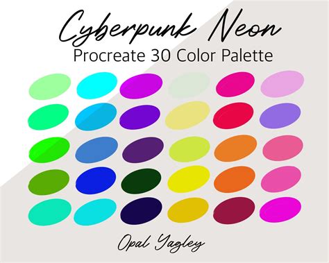 Neon Color Palette Illustrator