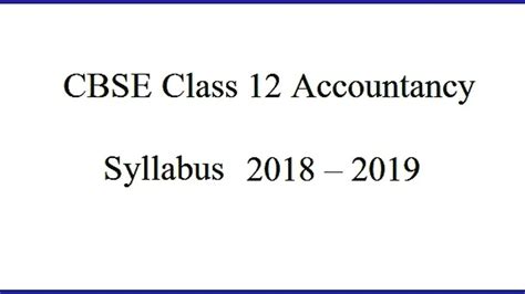 CBSE Class 12 Accountancy Syllabus 的图像结果