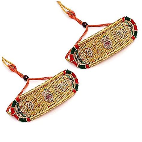 Buy RURU Gold Plated Traditional Rajasthani Padmavati Bajubandh/Armlet ...