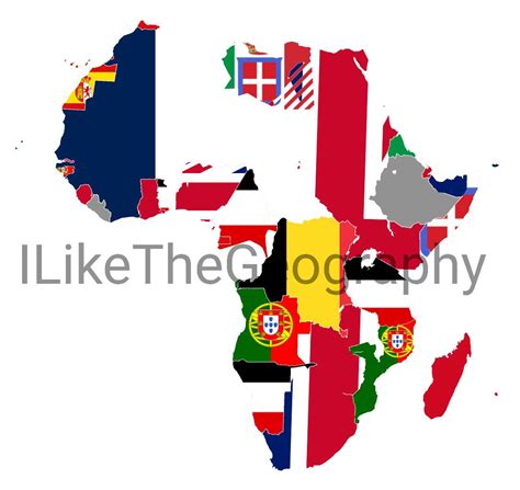 Africa Map Of Flags