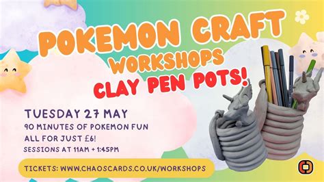 Pokemon Craft Workshop: Clay Pen Pots! , 100 Sandgate Road, CT20 2BW ...