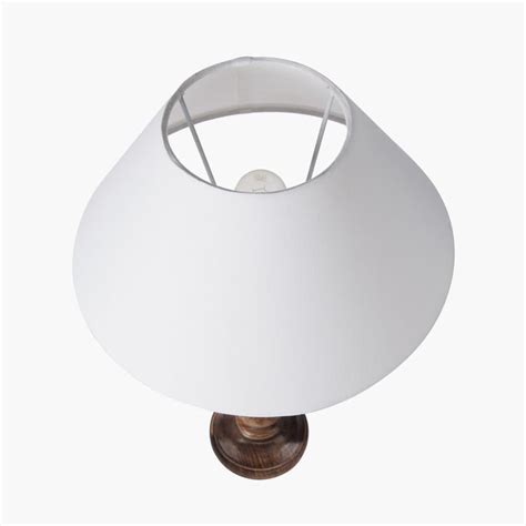 Buy HOMESAKE Corsica Wooden Twister Table Lamp with White Shade - 33 x ...