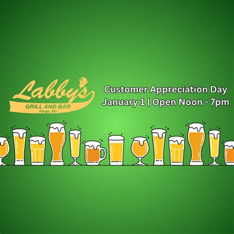 Customer Appreciation Day @ Labby’s! ?, 1100 19th Ave N, Fargo, ND, 1 ...