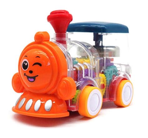 Buy VGRASSP Push and Go Transparent Gear Train Engine Toy with 3D ...