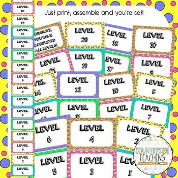 Lexia Levels Clip Chart, Lexia Core 5 Clip Chart by Countryside Teaching