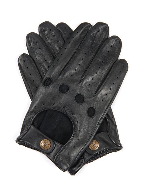 Dents Delta Leather Driving Gloves in Black for Men - Lyst