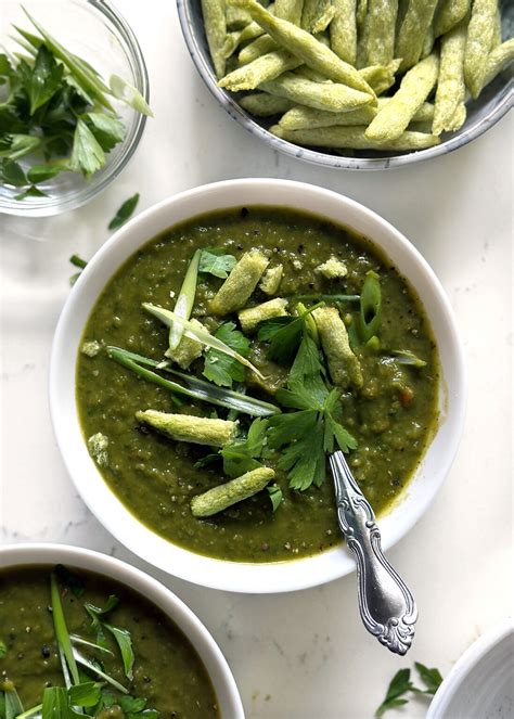 Vegetarian Split Pea Soup, How to Make it Ultra Green - The Delicious Life