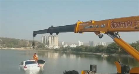 Watch Video: Man Found Dead Inside Car Submerged In Manas Lake In Pune ...