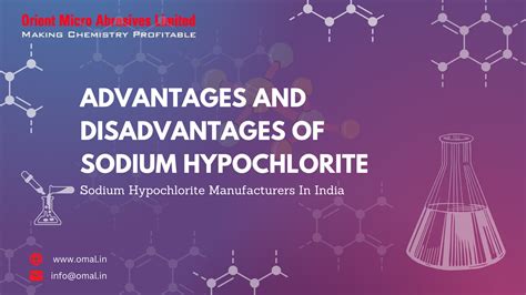 What are the pros and cons of sodium Hypochlorite?