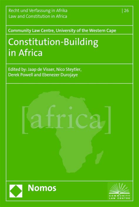 Buy Constitution-Building in Africa: 26 (Recht Und Verfassung in Afrika ...