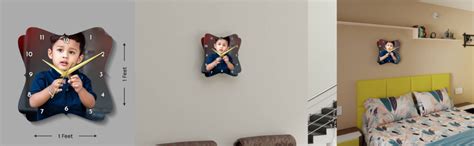 Buy Printshoppy Wall Clocks With Photo Frames Acrylic Photo Wall Clocks ...