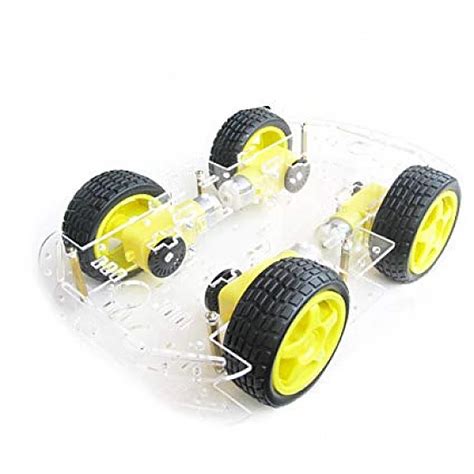 DIY Car Robot Kit - Chassis, 4 x Motor, 4 x Wheels and other ...