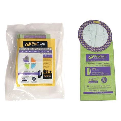 Proteam Vacuum Bag, Paper Bag, 10 PK 100331 | Zoro