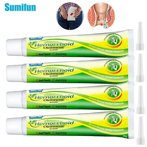 Sumifun-ungüento para eliminar hemorroides, tratamiento interno externo, crema para aliviar el ...