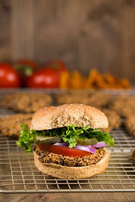 Vegan Black Bean Burgers (Vegan, Oil-Free)- Veggie Chick