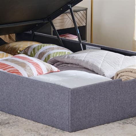 Buy Connect Planks Teen Bed with Hydraulic Storage - Grey from Home ...