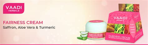 Vaadi Herbals Fairness Cream, Saffron Aloe Vera and Turmeric Extracts ...