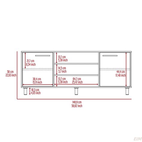 tv panel: Modern tv panel with Six External Shelves, Double Door Cabin ...