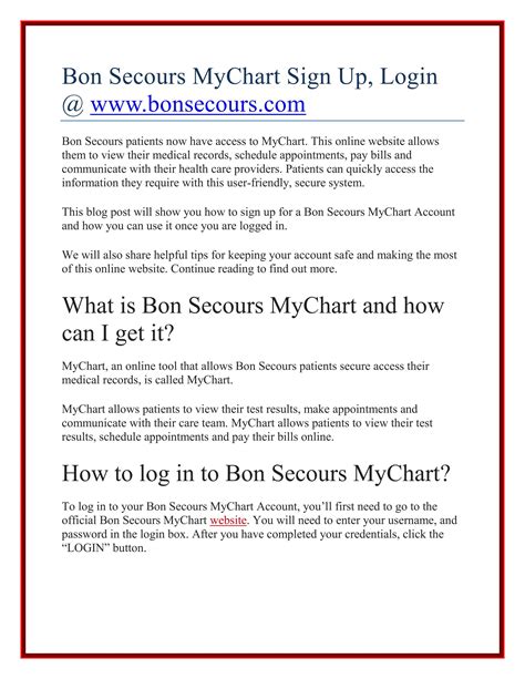 Bon Secours Application Process at Nathan Oneill blog