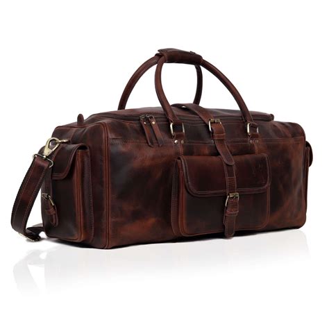 Lincoln Buffalo Leather Duffle Bag | Denver Leather Craft