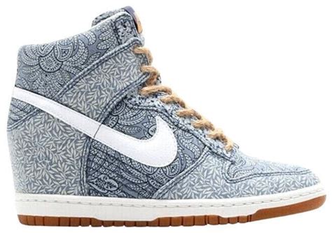 Nike Liberty of London x Dunk Sky QS High Blue Recall W for sale | eBay
