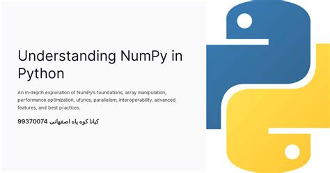 Image result for Poster On Python Numpy