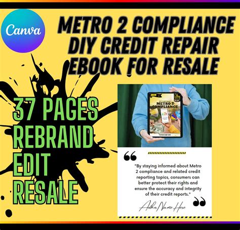 Metro 2 Compliance Ebook: DIY Credit Repair Templates (canva Pro ...