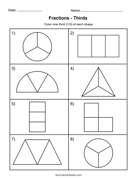 Free Printable Fractions Worksheets (Comparing & Identifying) – Free ...
