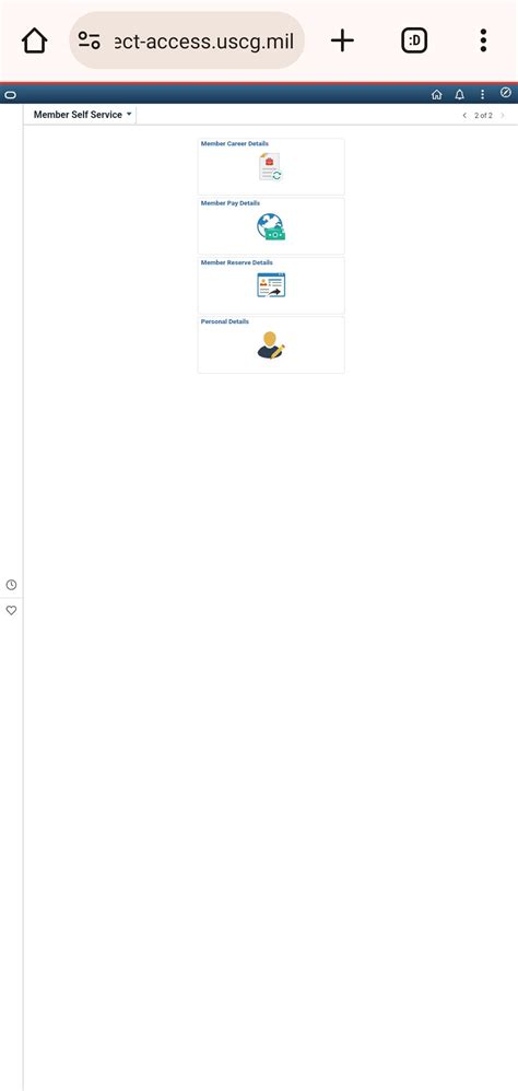 Direct Access Mobile Absence Request : r/uscg