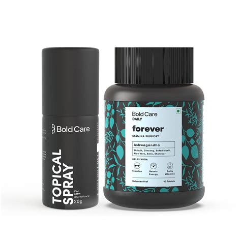 Buy Bold Care Stamina Booster Combo Pack(Spray & Tablets) for Men ...