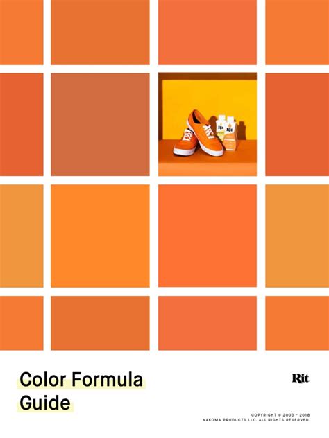Rit Dye Color Formulas Guide PDF | PDF | Dyeing | Blue