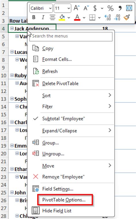 Image result for Manually Sorting a Pivot Table
