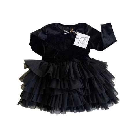 BLACK Tutu Dress Girl Black BIRTHDAY Dress Baby Fancy Black - Etsy