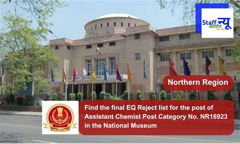 Find the final EQ Reject list for the post of Assistant Chemist Post ...